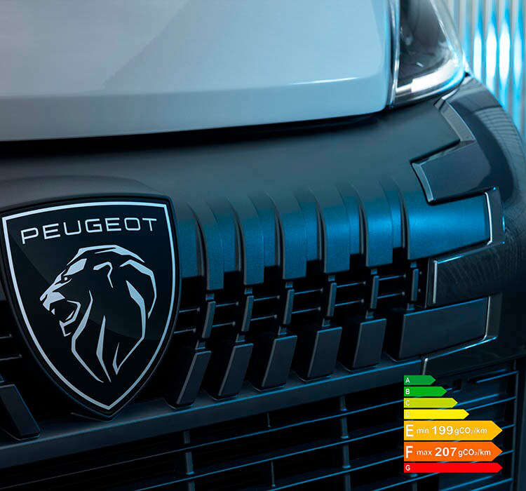 Новий Peugeot Boxer, передок з емблемою Peugeot крупним планом