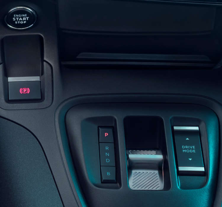 Peugeot Rifter, перемикач передач на центральній панелі